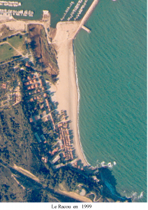 photo aerienne ign 1998 212x300 - L’érosion du littoral au Racou